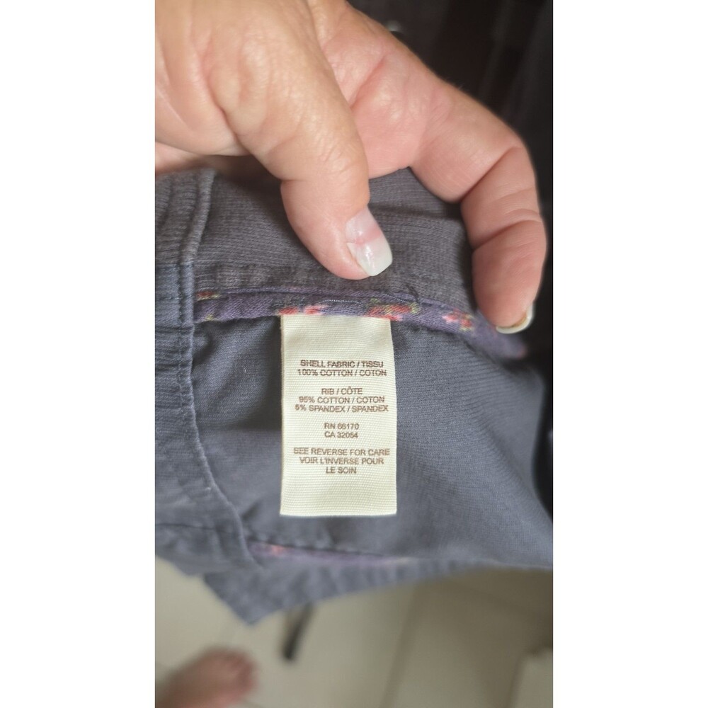 Free People Utility Trench Coat Jacket Women’s Sz 8 Gray Mixed Media Boho Cargo - Picture 12 of 12